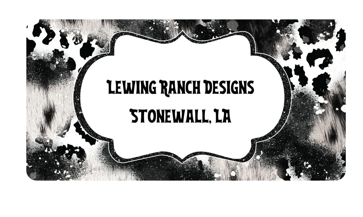 Custom Designed License Plate (Front)