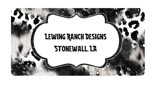 Custom Designed License Plate (Front)